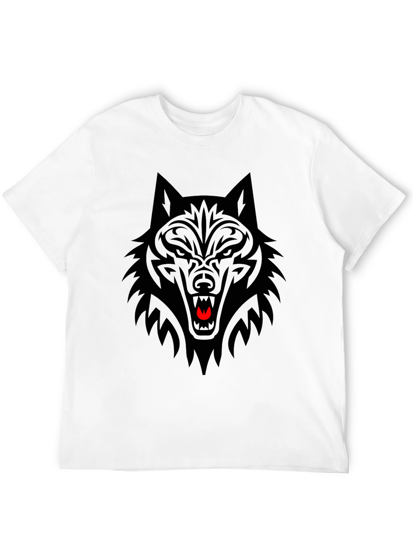 Black Wolf Graphic Tee - Fierce Design