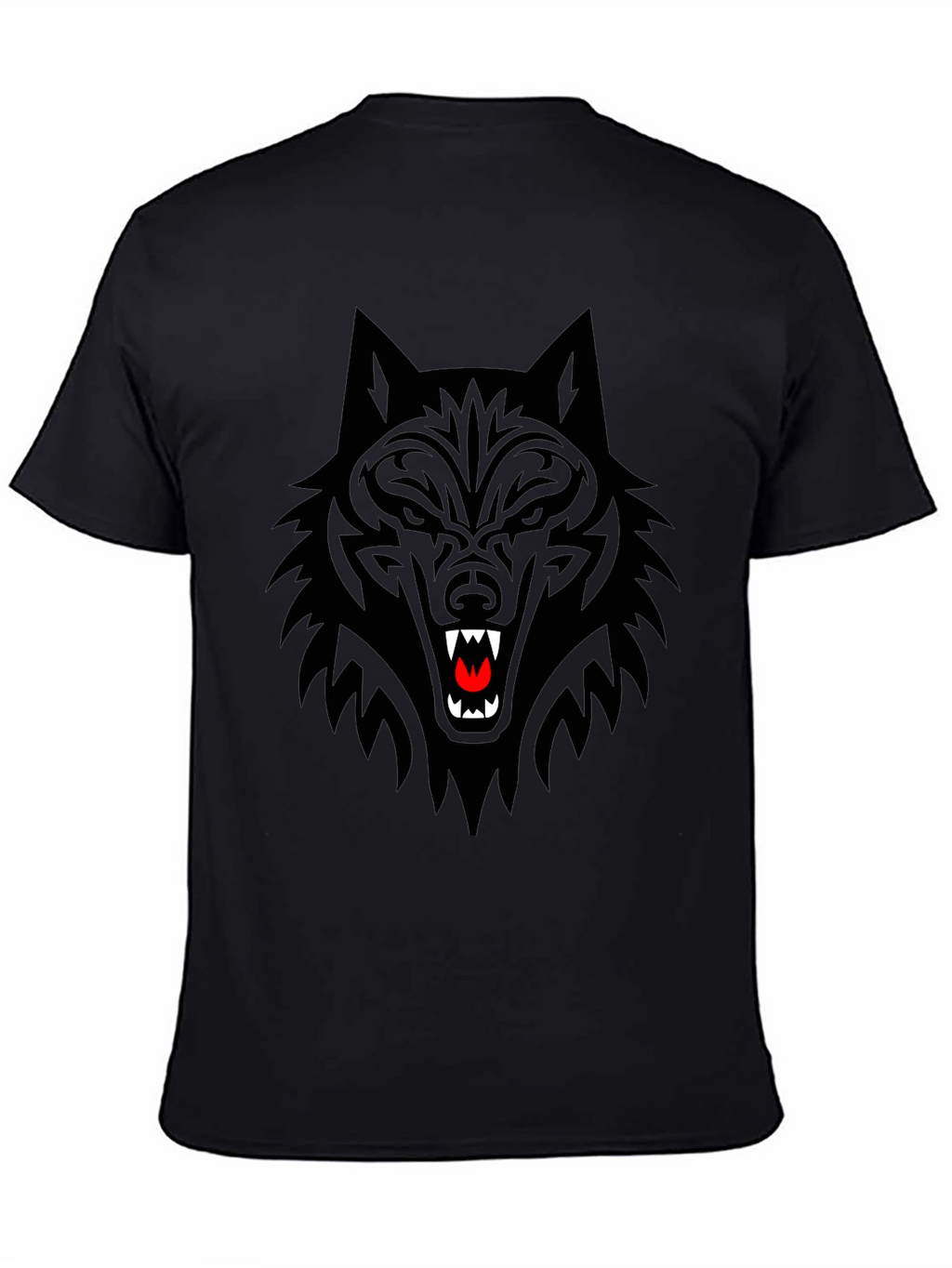 Black Wolf Graphic Tee - Fierce Design