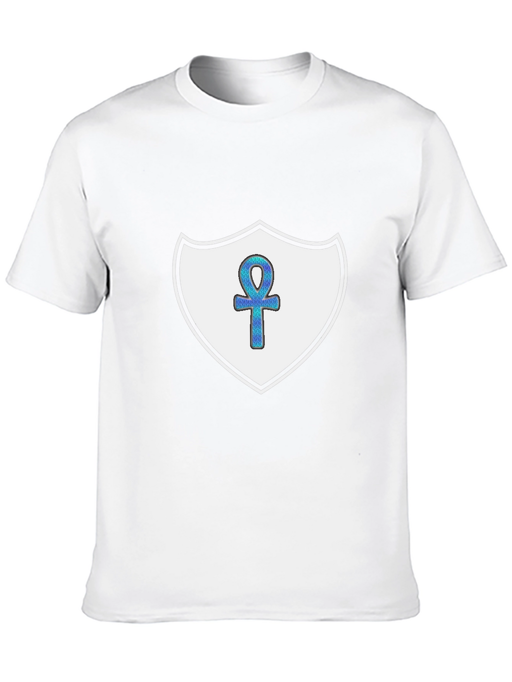 Ankh Shield Graphic T-Shirt - Black