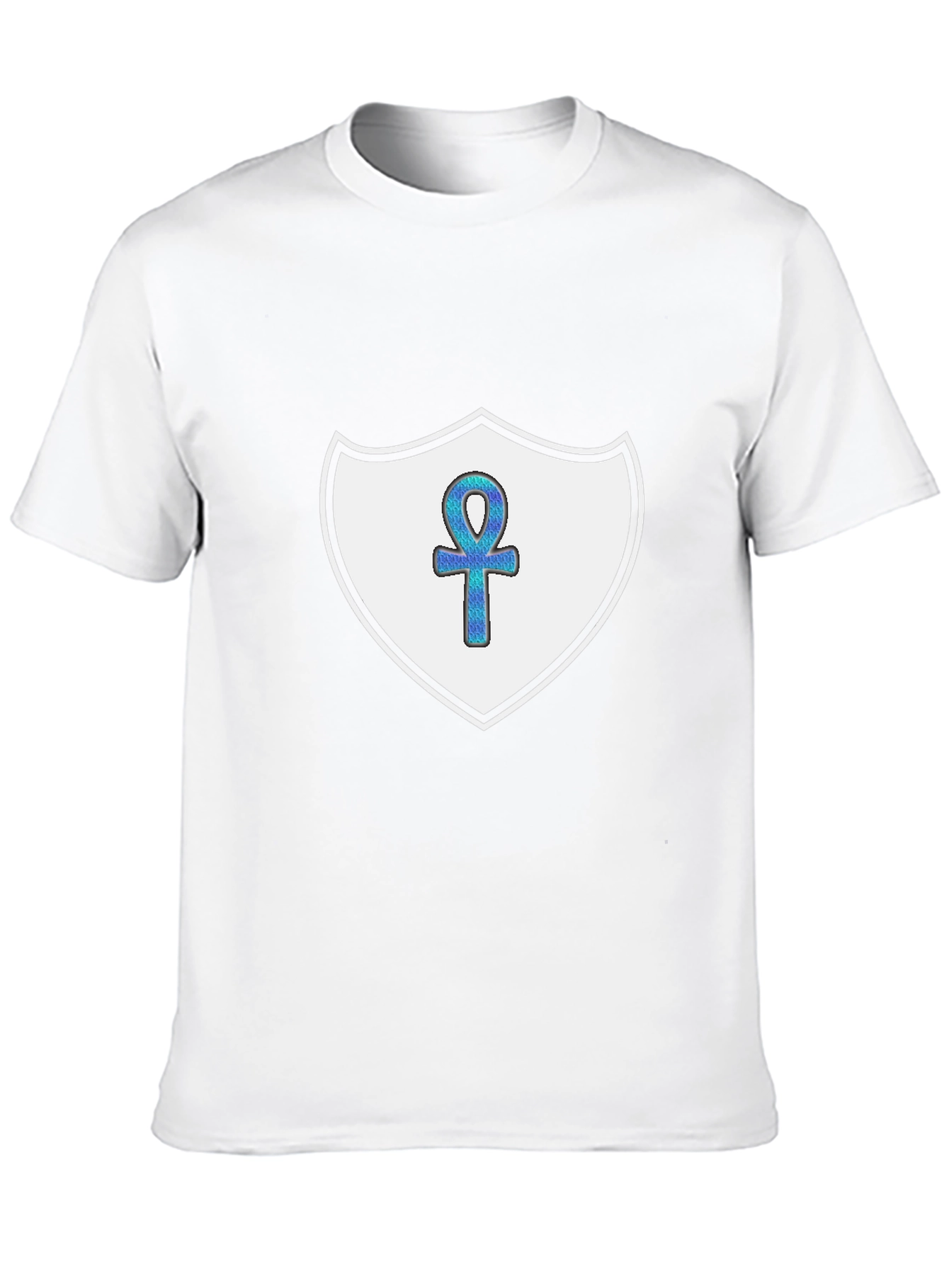 Ankh Shield Graphic T-Shirt - Black