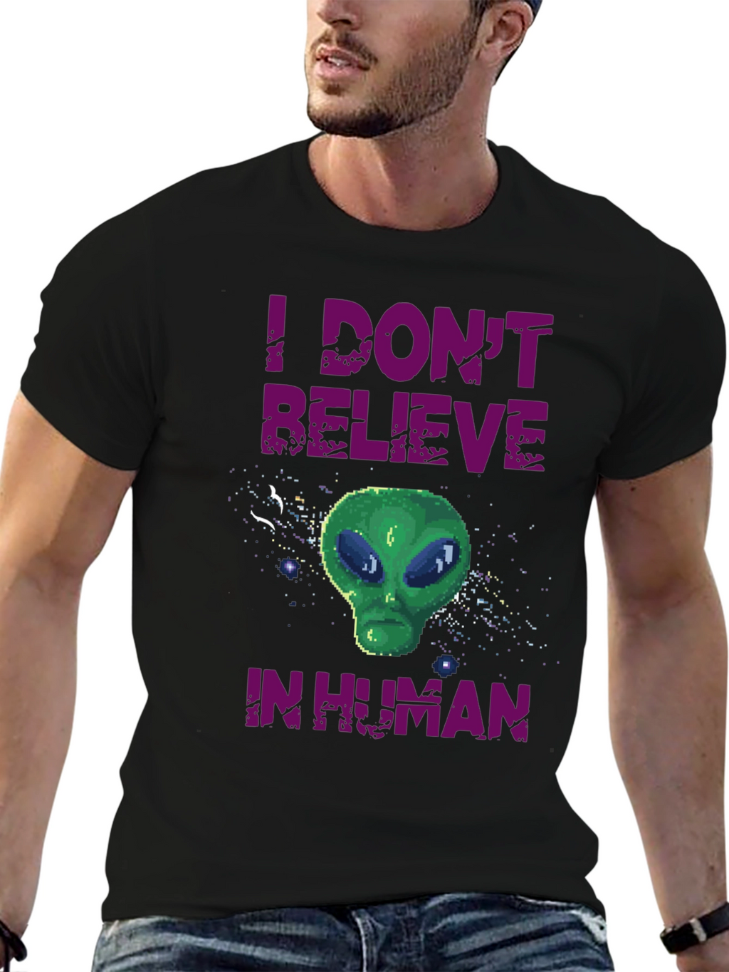 I Dont Believe in Human Graphic T-Shirt
