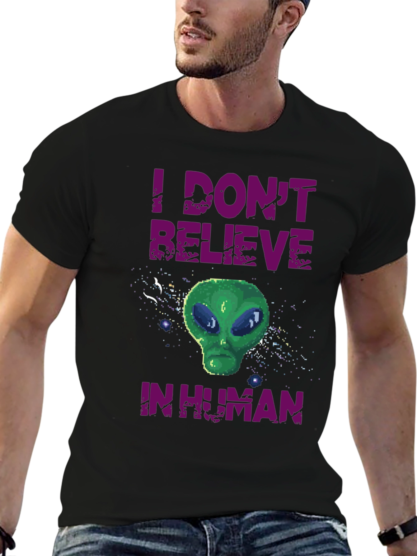 I Dont Believe in Human Graphic T-Shirt