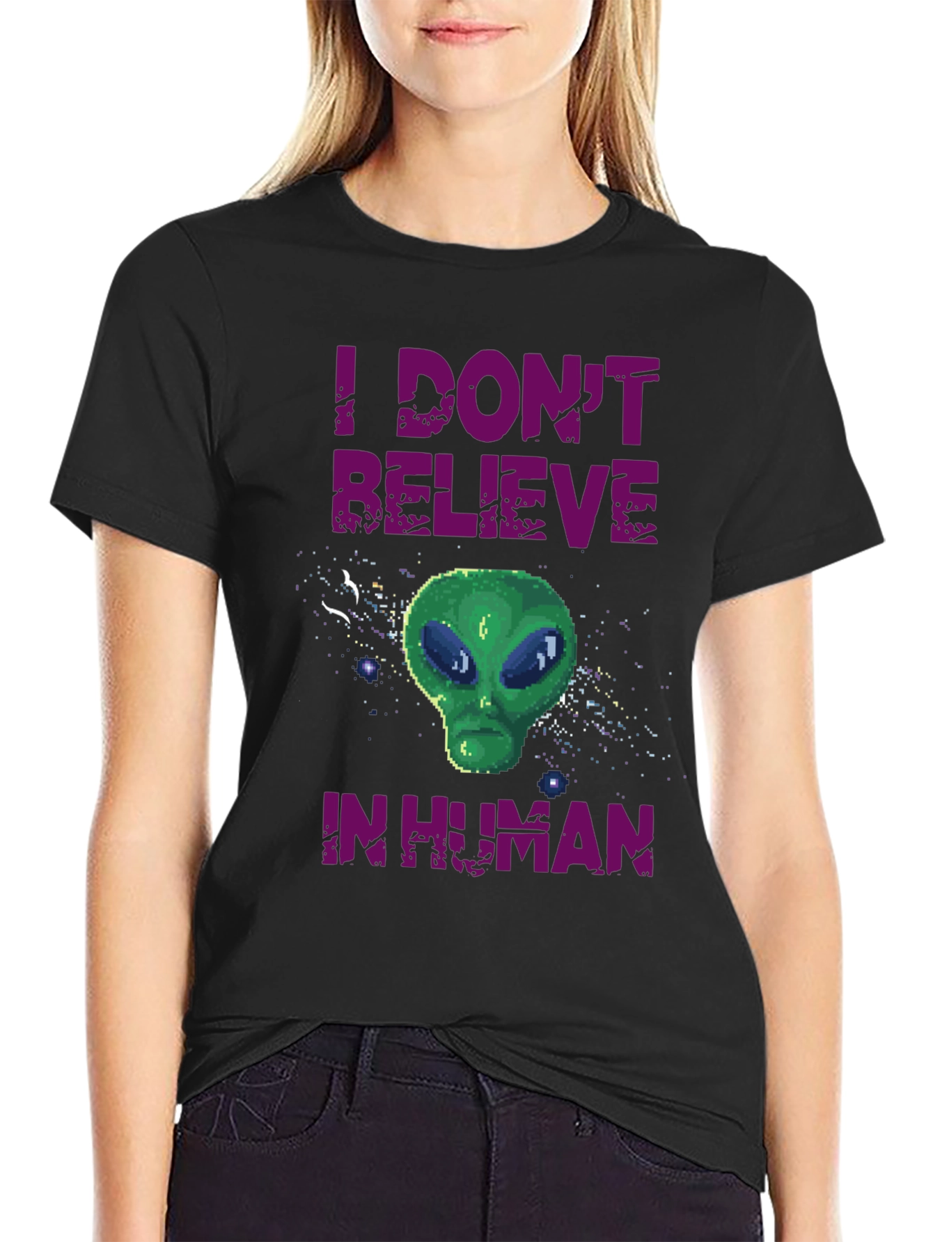 I Dont Believe in Human Graphic T-Shirt
