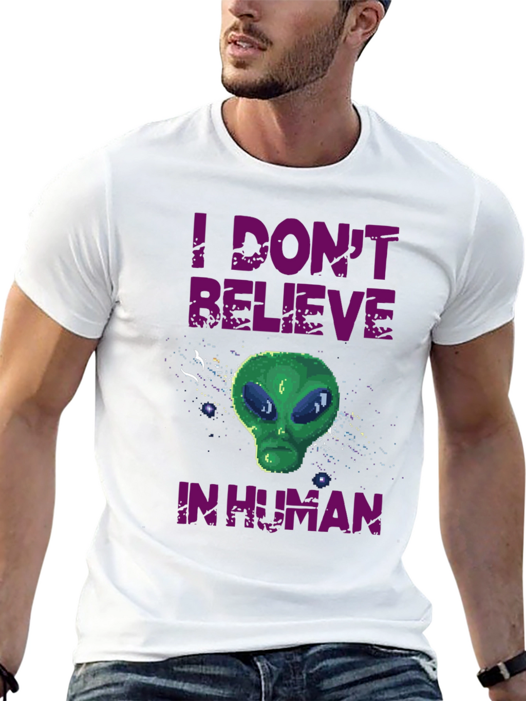 I Dont Believe in Human Graphic T-Shirt