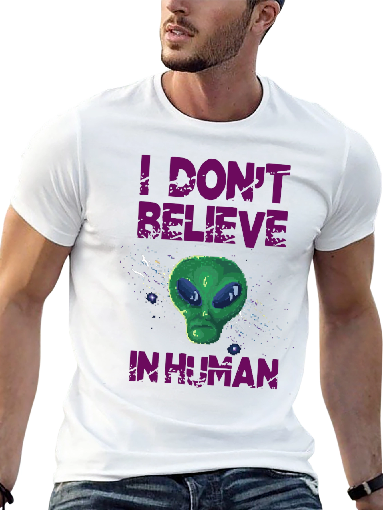 I Dont Believe in Human Graphic T-Shirt
