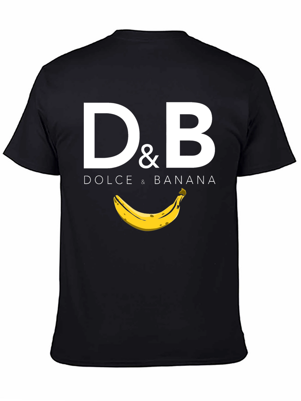 Dolce & Banana Black Graphic T-Shirt