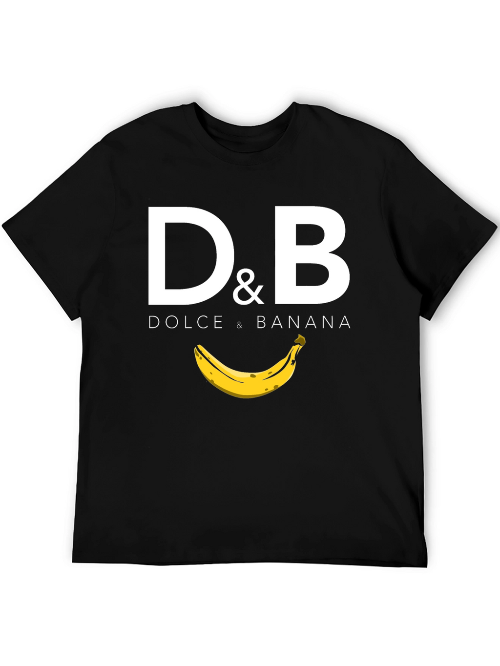 Dolce & Banana Black Graphic T-Shirt