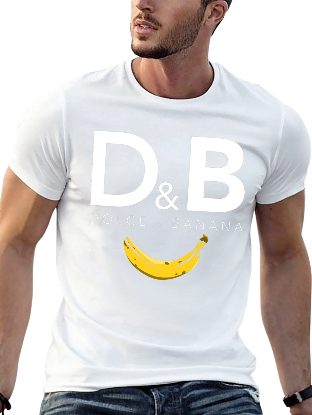 Dolce & Banana Black Graphic T-Shirt