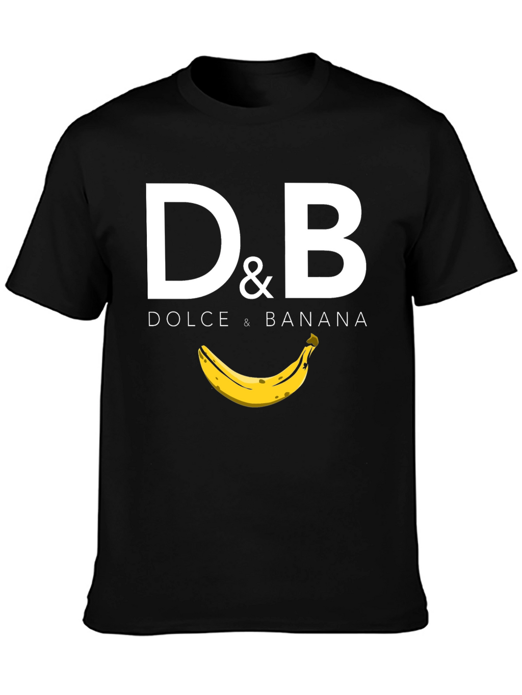 Dolce & Banana Black Graphic T-Shirt
