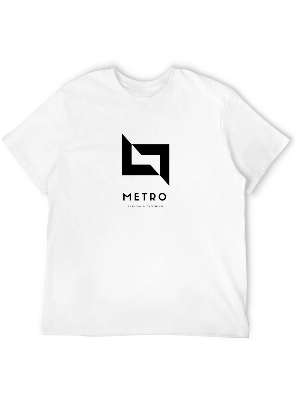 Metro Logo Black T-Shirt - Modern Urban Style