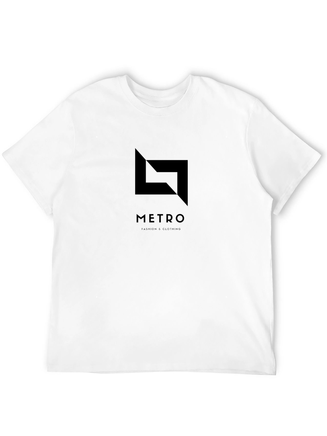 Metro Logo Black T-Shirt - Modern Urban Style