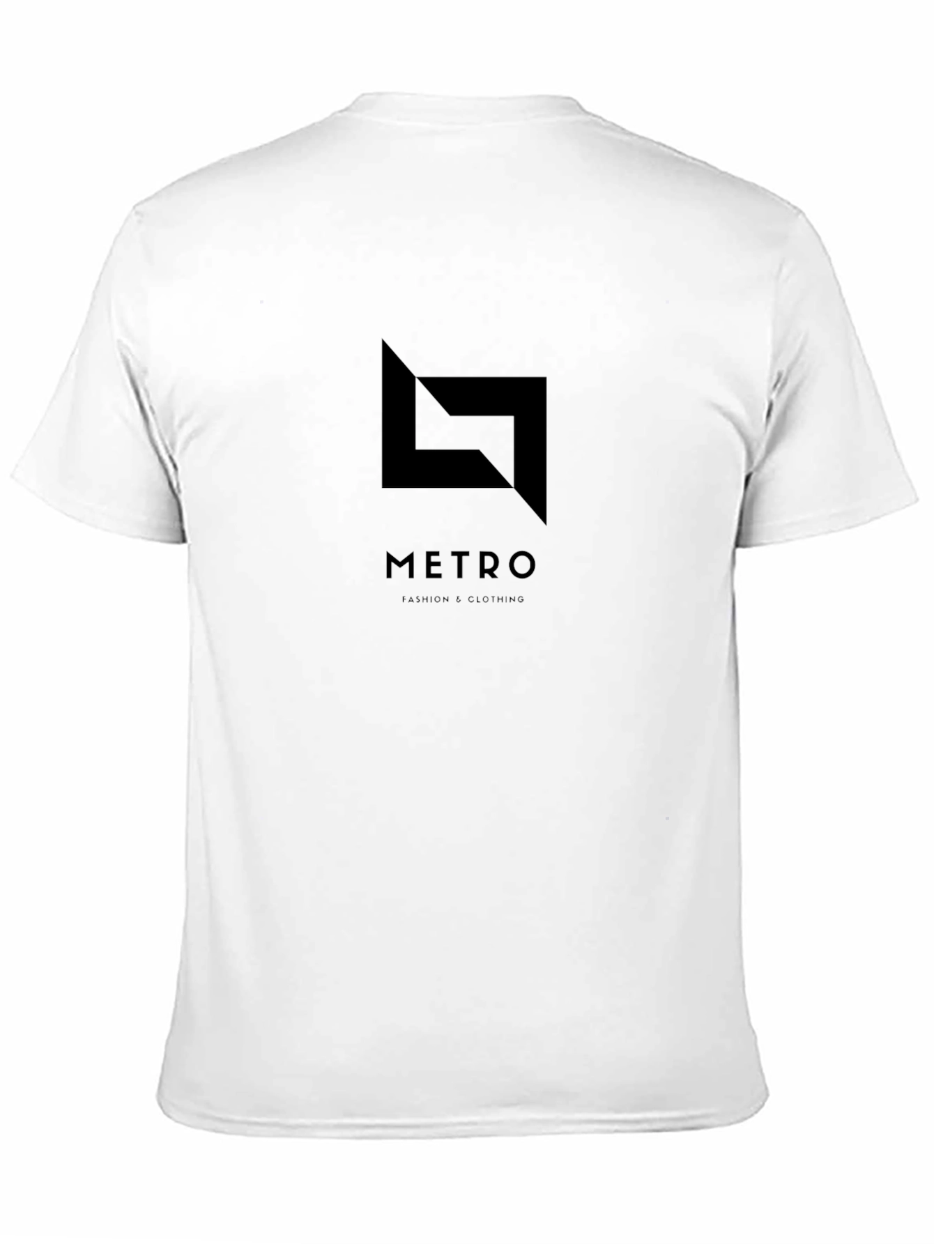Metro Logo Black T-Shirt - Modern Urban Style