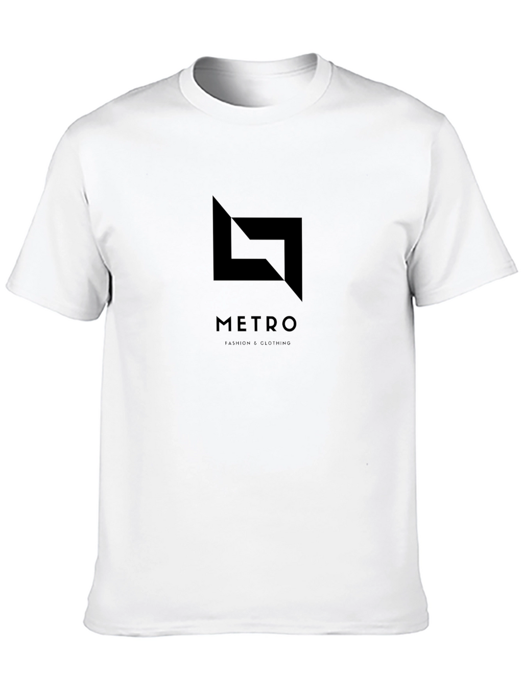 Metro Logo Black T-Shirt - Modern Urban Style
