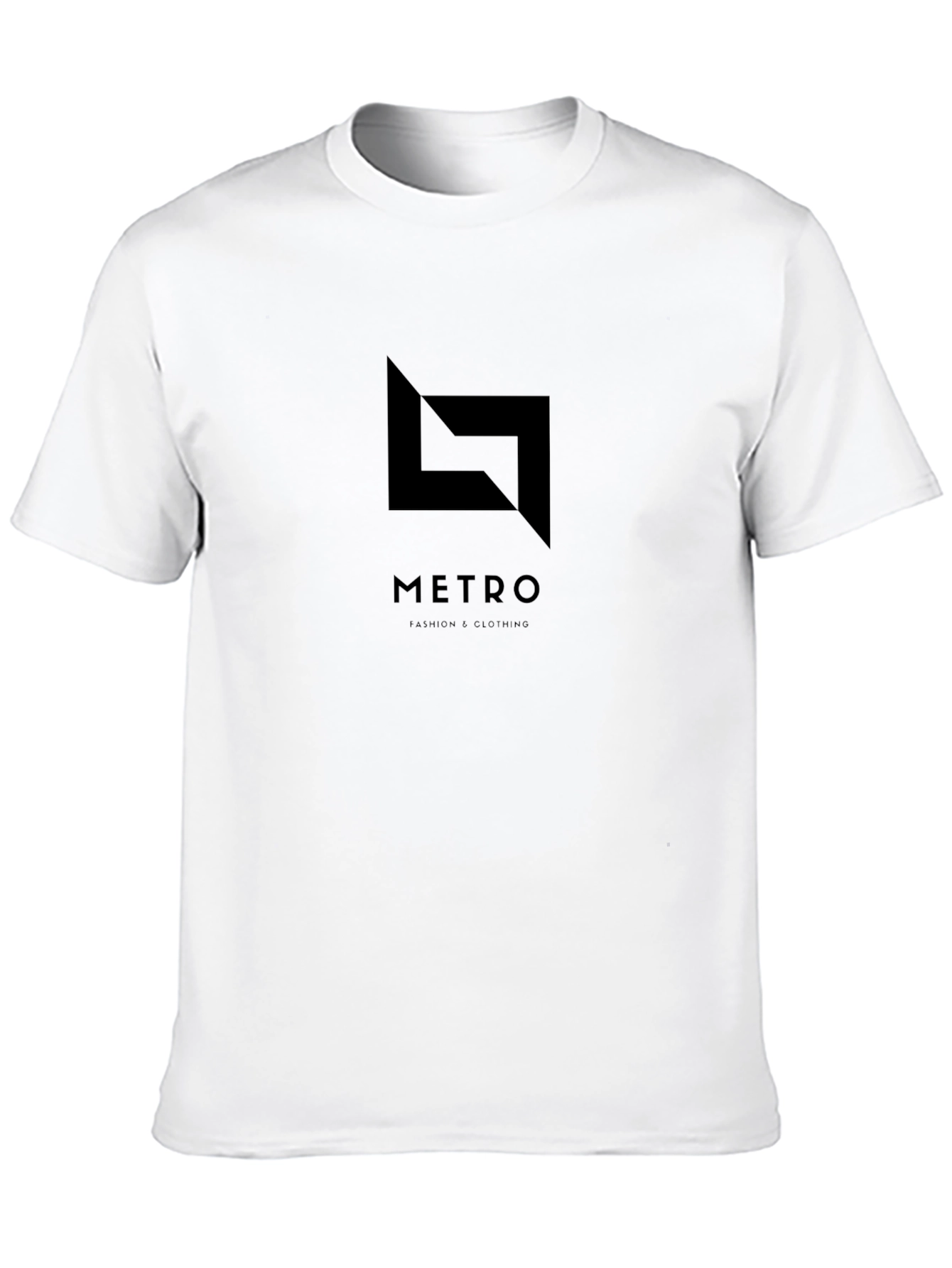 Metro Logo Black T-Shirt - Modern Urban Style