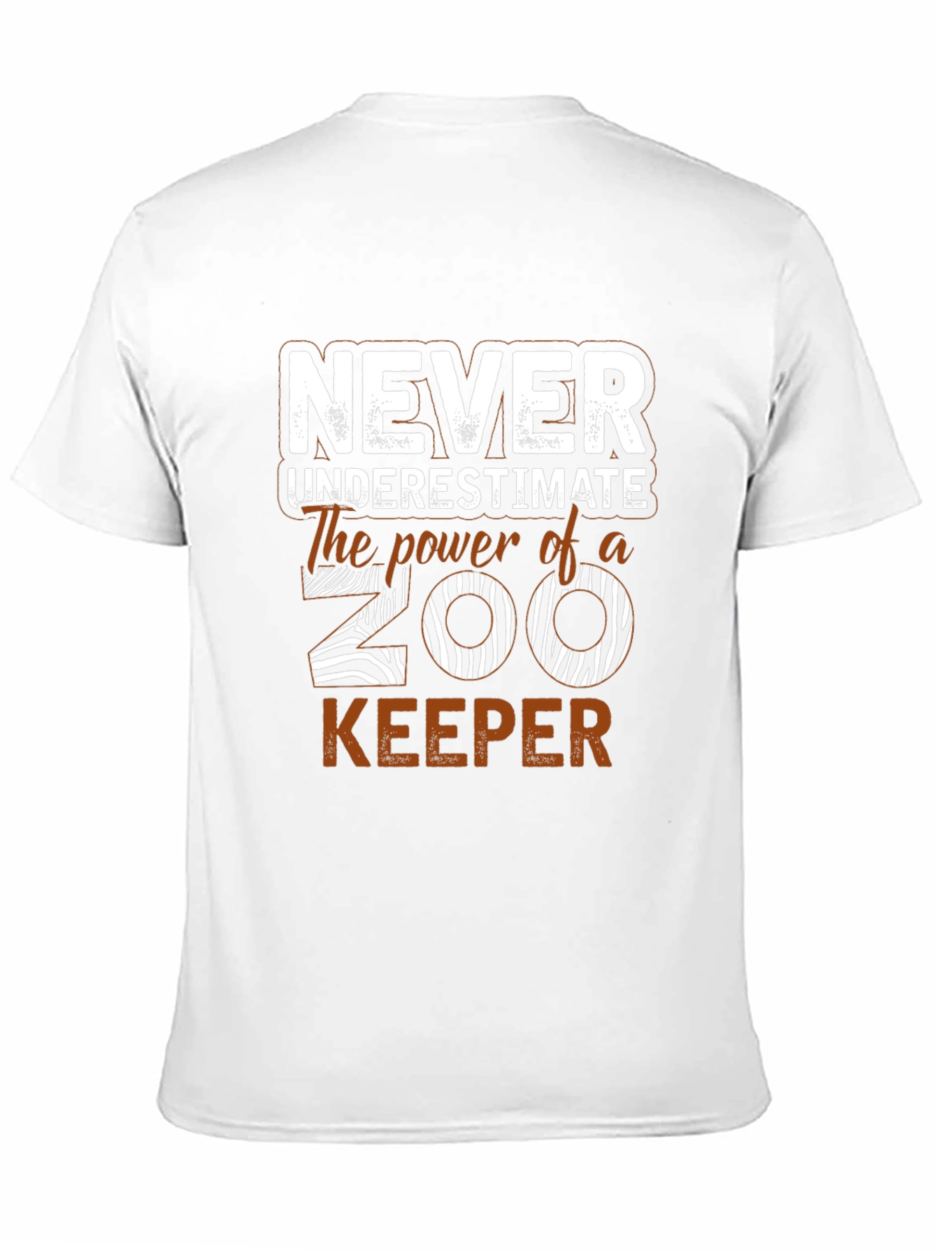 Never Underestimate Zoo Keeper Graphic T-Shirt