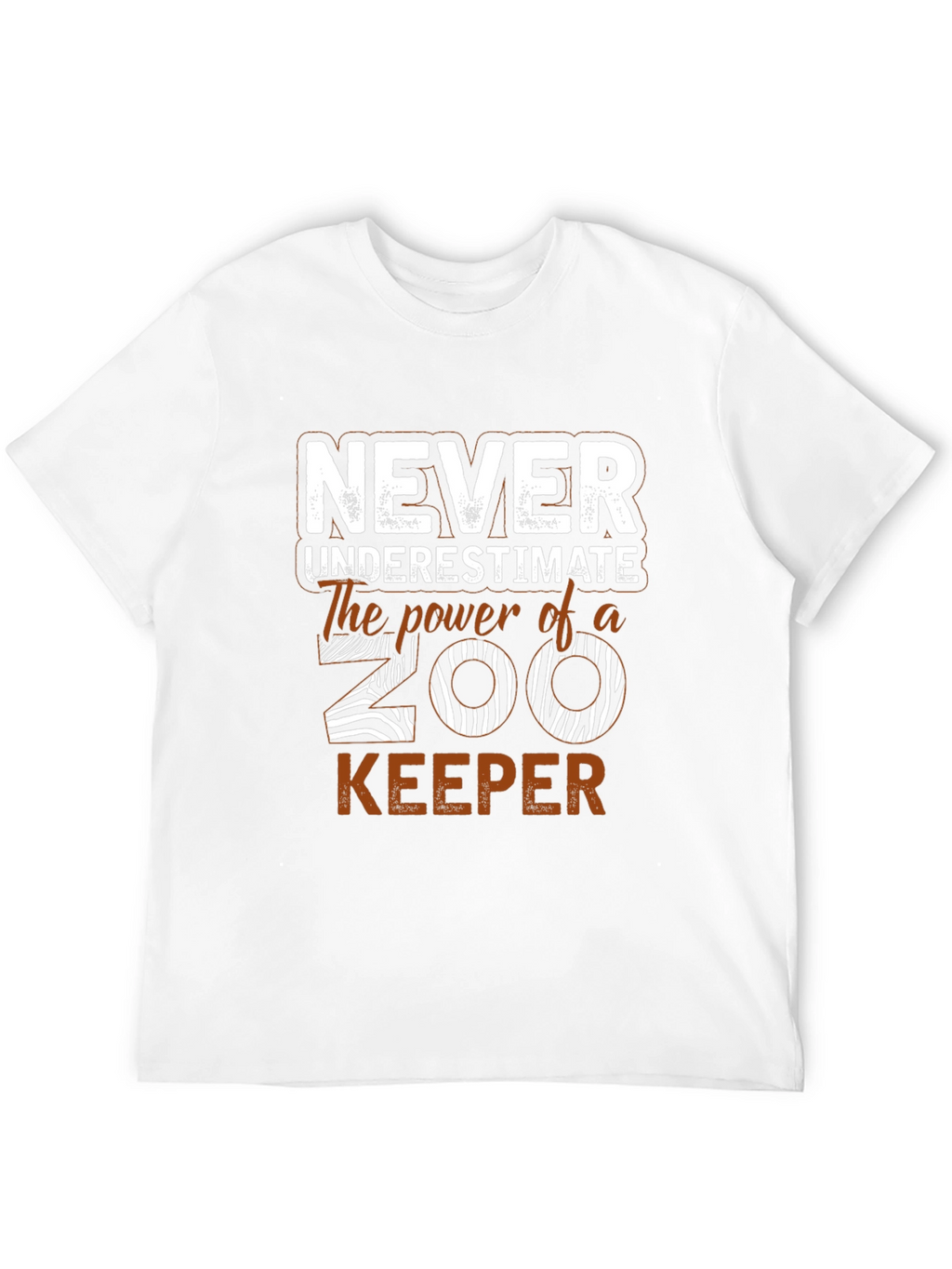 Never Underestimate Zoo Keeper Graphic T-Shirt