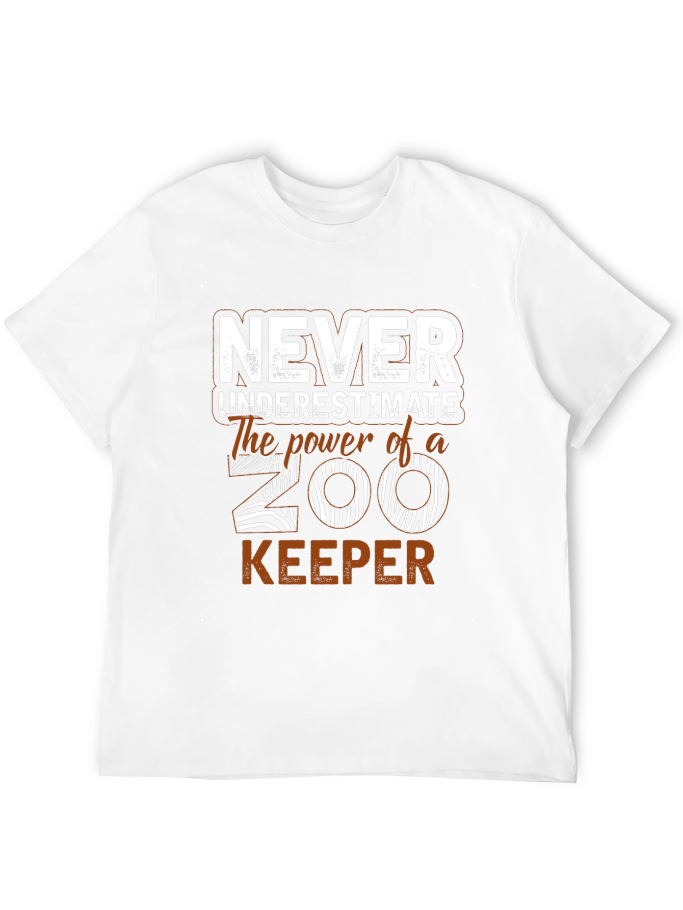 Never Underestimate Zoo Keeper Graphic T-Shirt