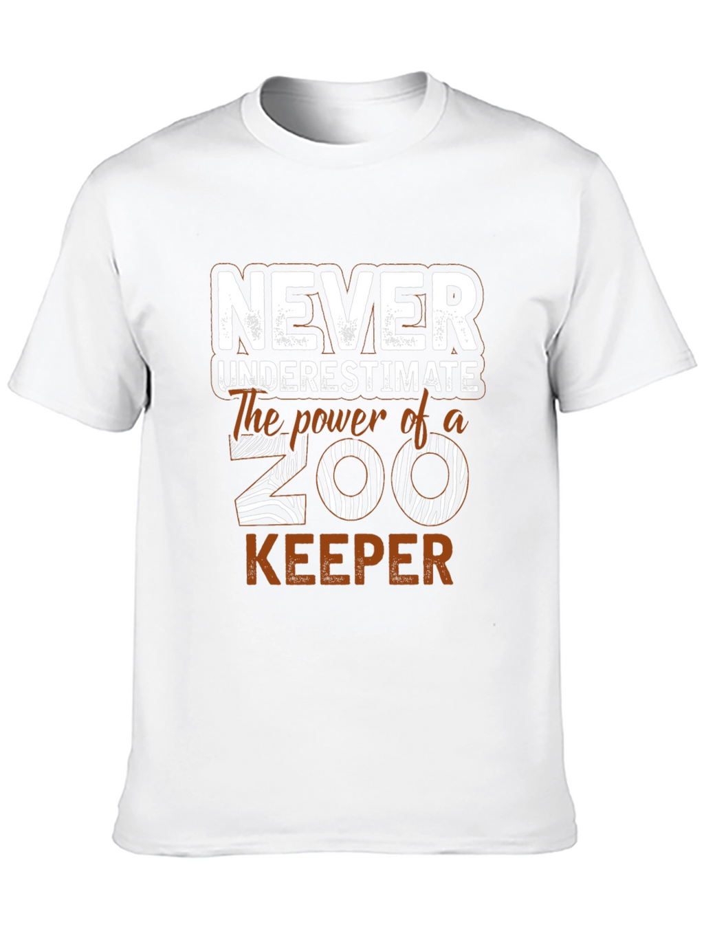 Never Underestimate Zoo Keeper Graphic T-Shirt