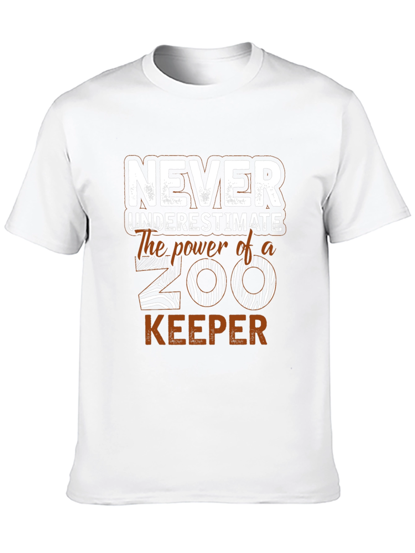 Never Underestimate Zoo Keeper Graphic T-Shirt