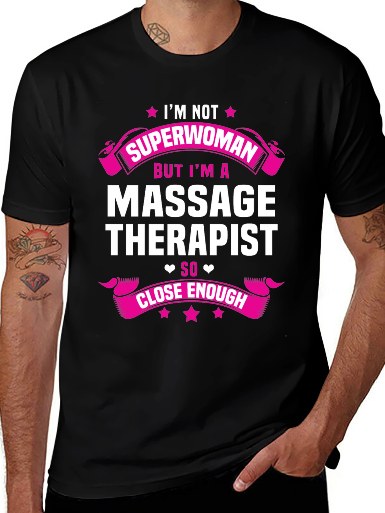 Massage Therapist Superwoman Graphic T-Shirt