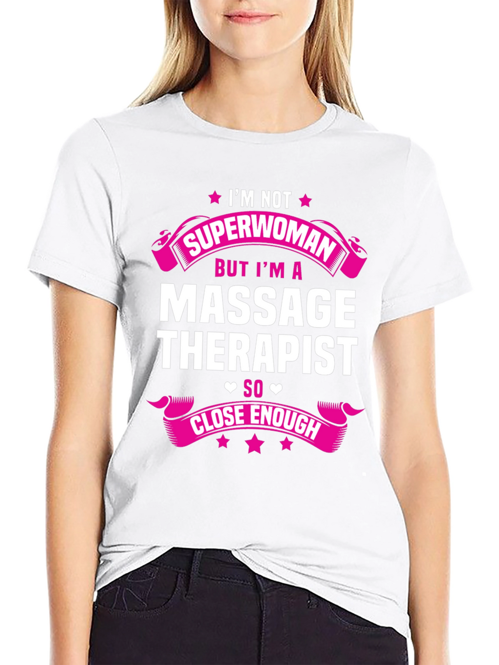 Massage Therapist Superwoman Graphic T-Shirt
