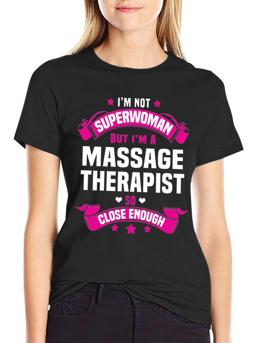 Massage Therapist Superwoman Graphic T-Shirt