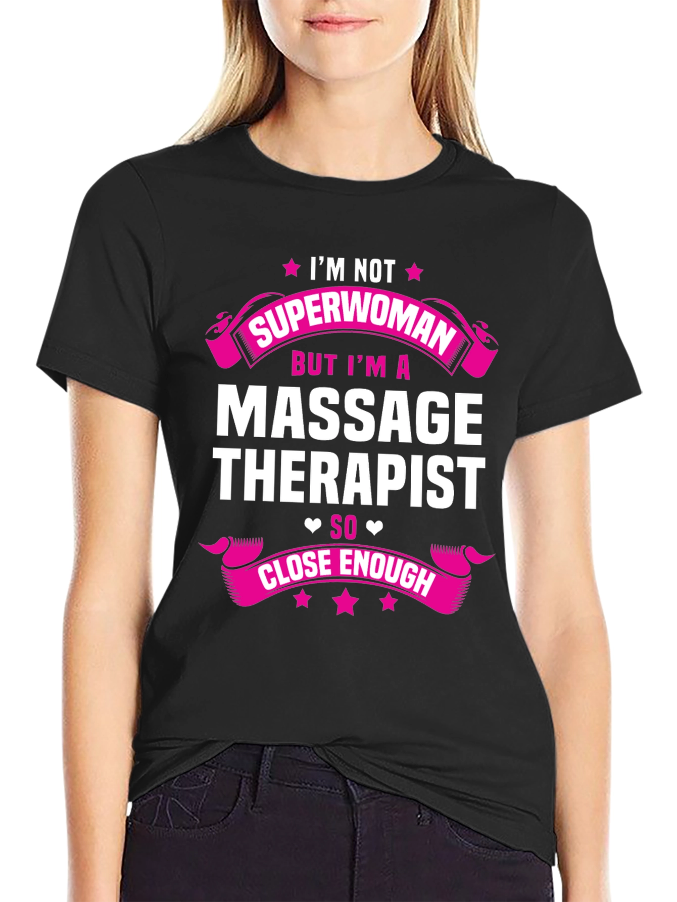 Massage Therapist Superwoman Graphic T-Shirt