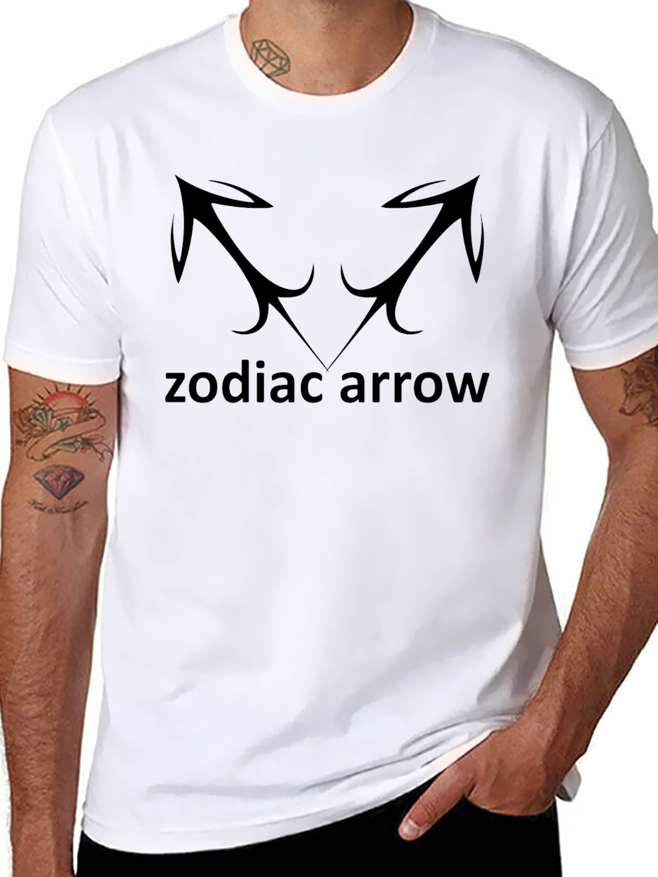 Zodiac Arrow Black T-Shirt