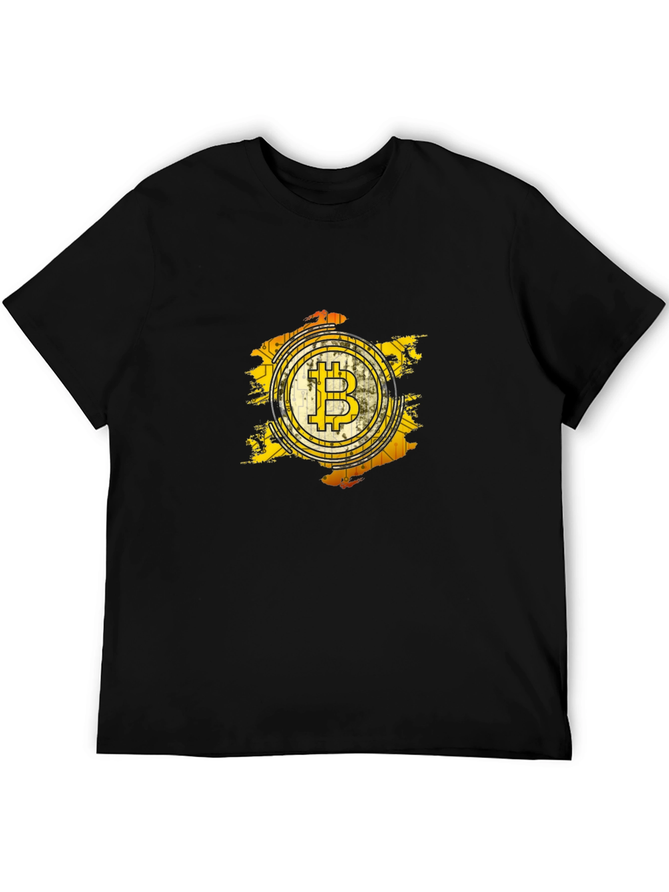 Bitcoin Logo Graphic Tee - Black