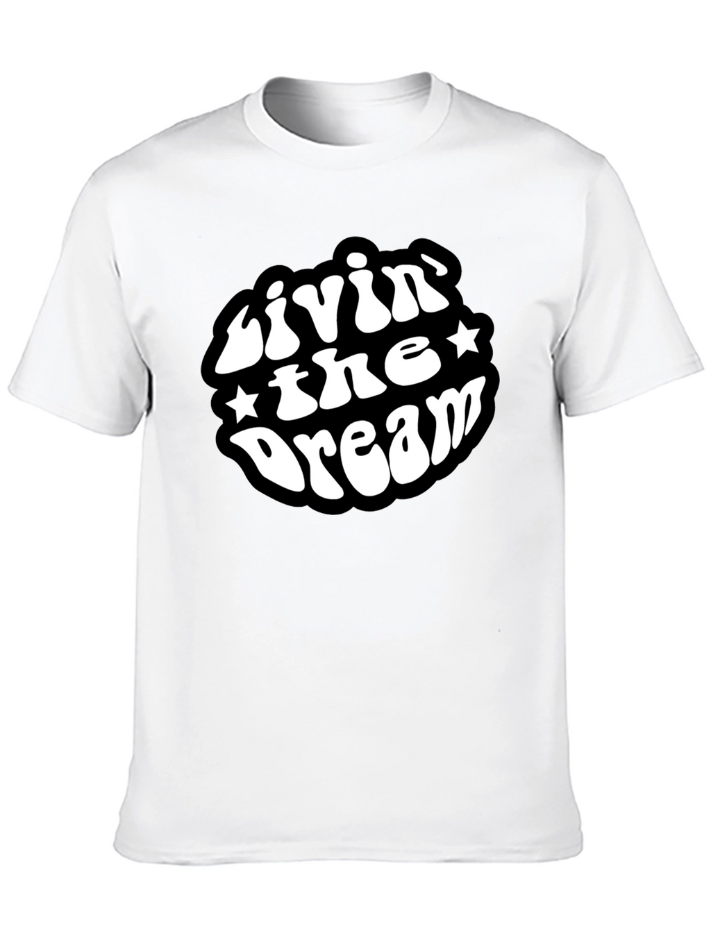 Livin The Dream Black Graphic T-Shirt