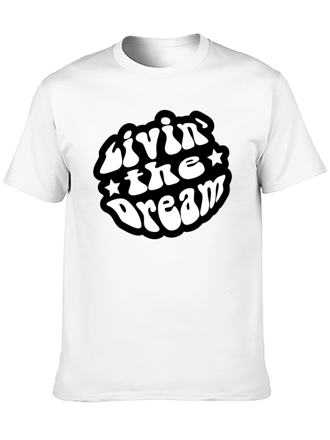 Livin The Dream Black Graphic T-Shirt