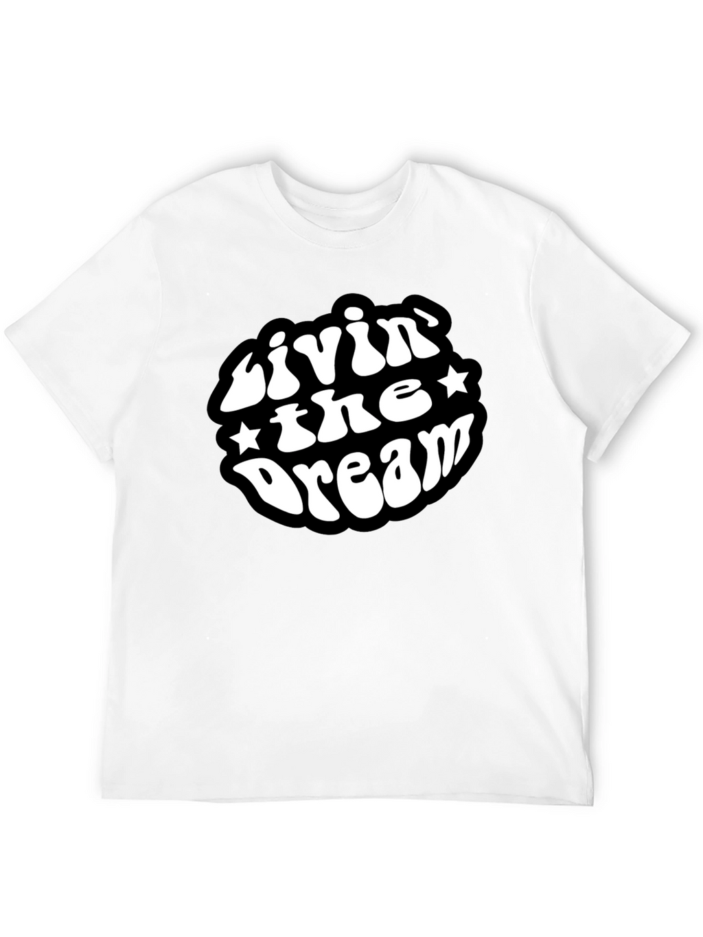 Livin The Dream Black Graphic T-Shirt