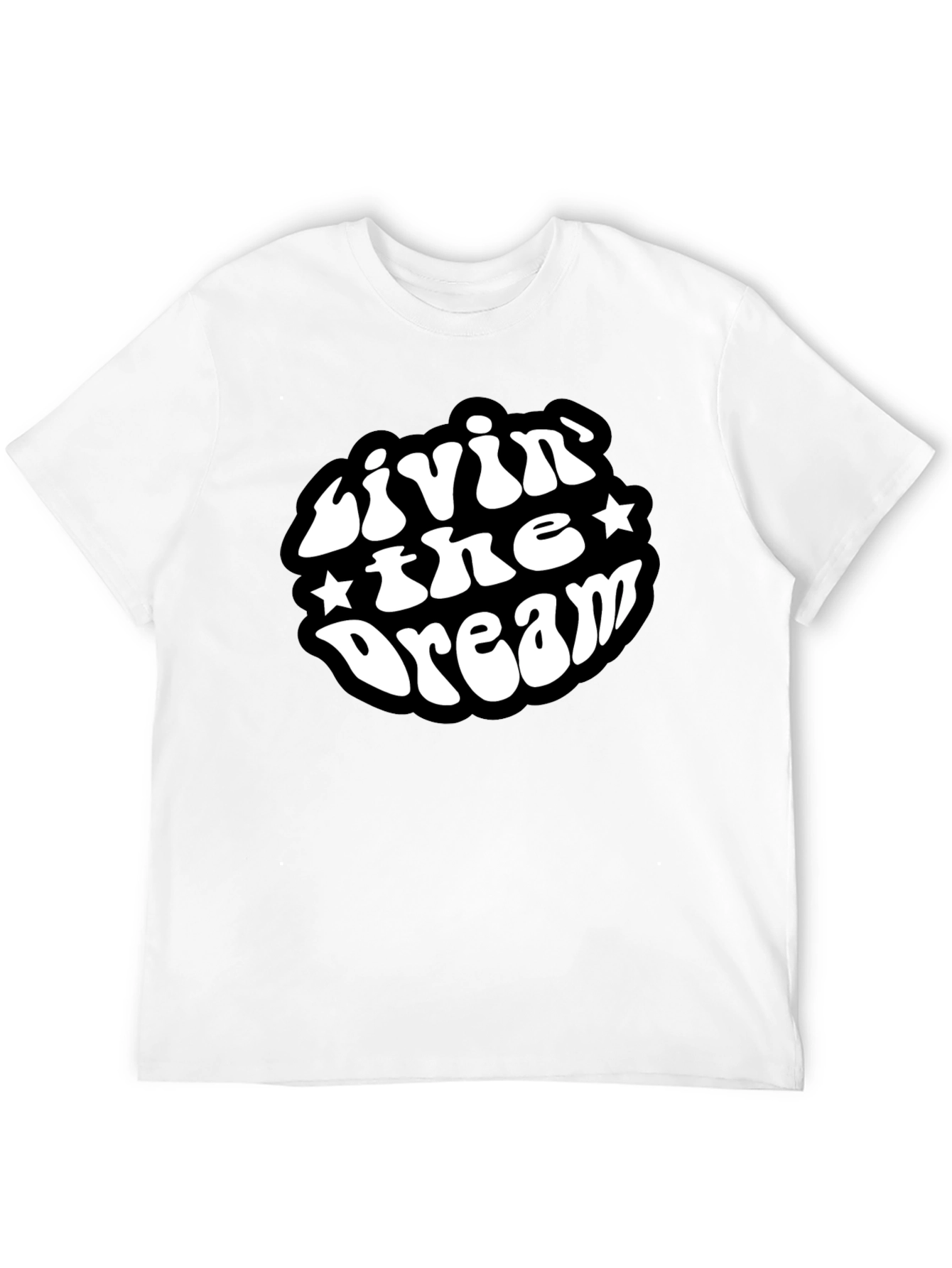 Livin The Dream Black Graphic T-Shirt