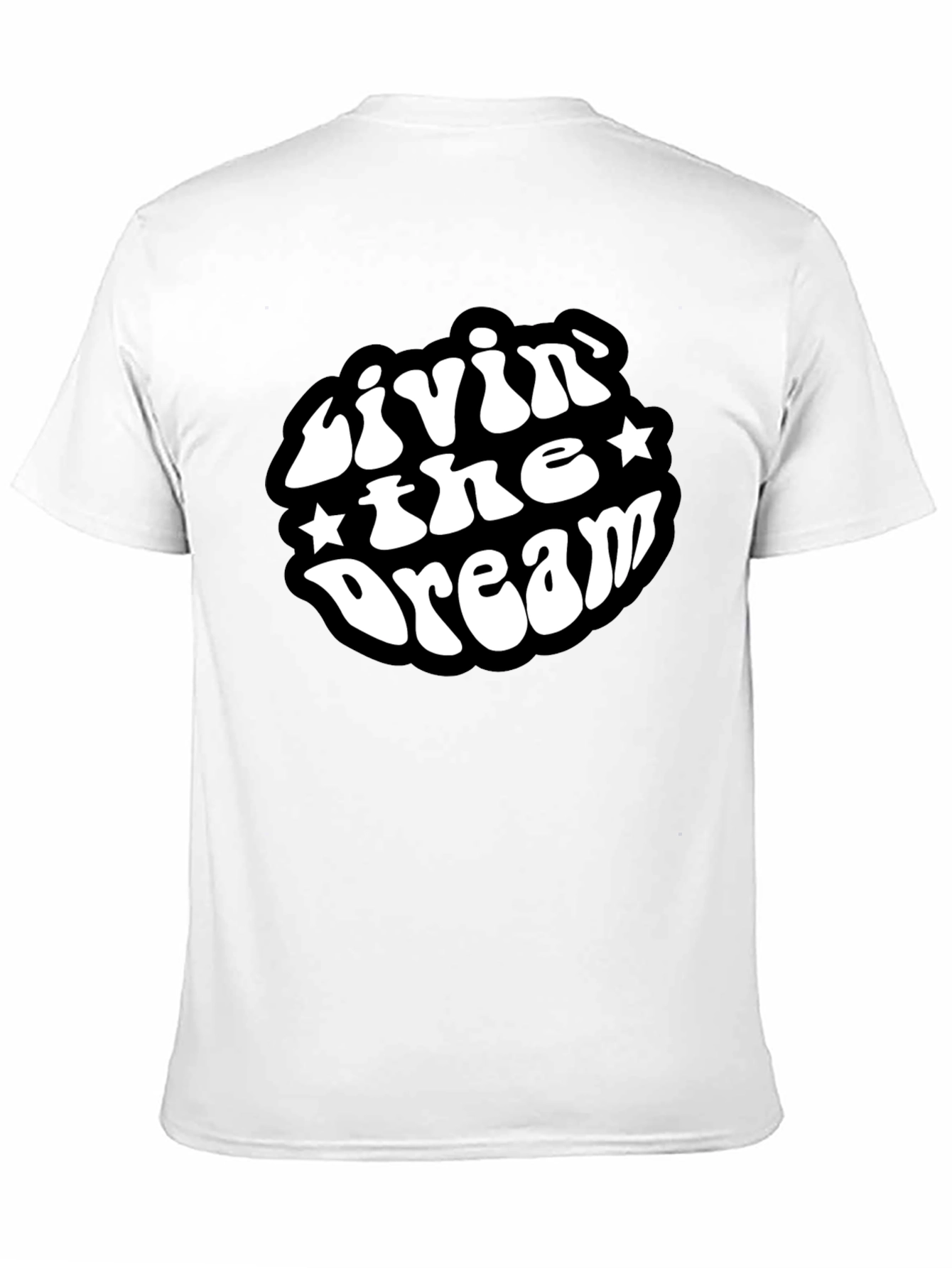 Livin The Dream Black Graphic T-Shirt