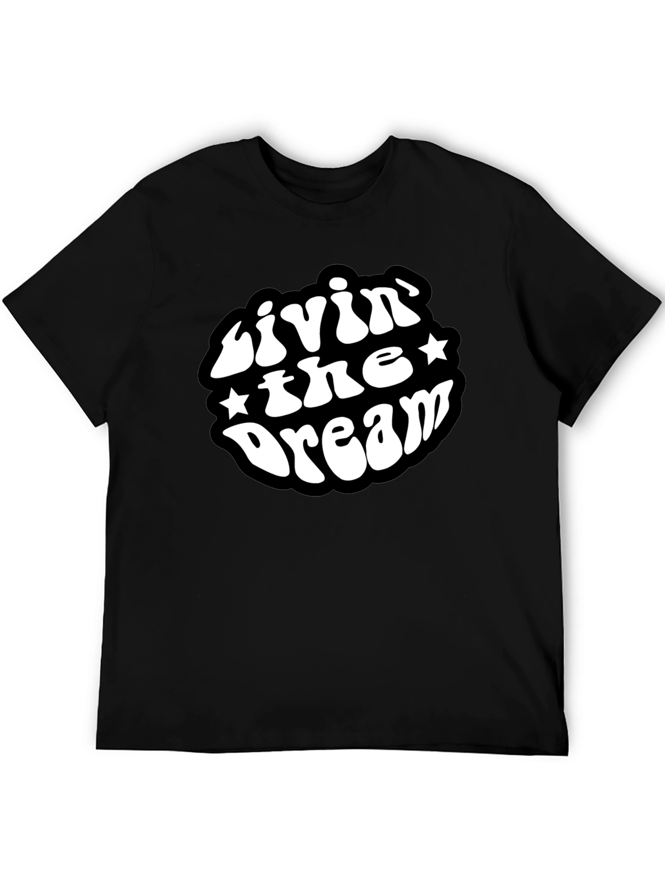 Livin The Dream Black Graphic T-Shirt
