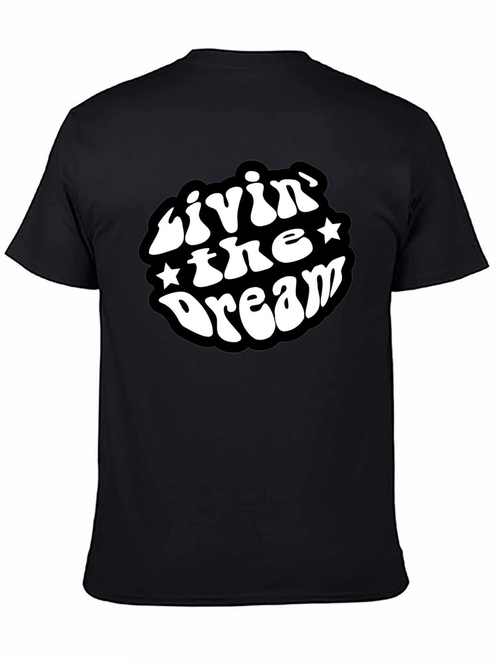 Livin The Dream Black Graphic T-Shirt