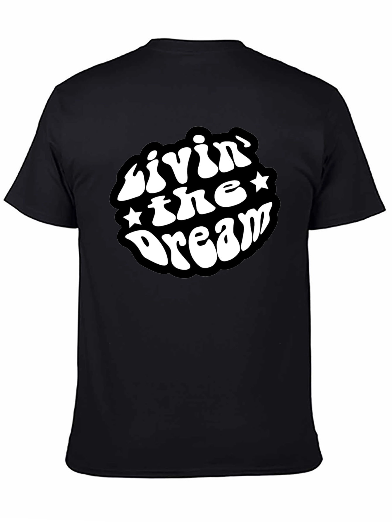 Livin The Dream Black Graphic T-Shirt