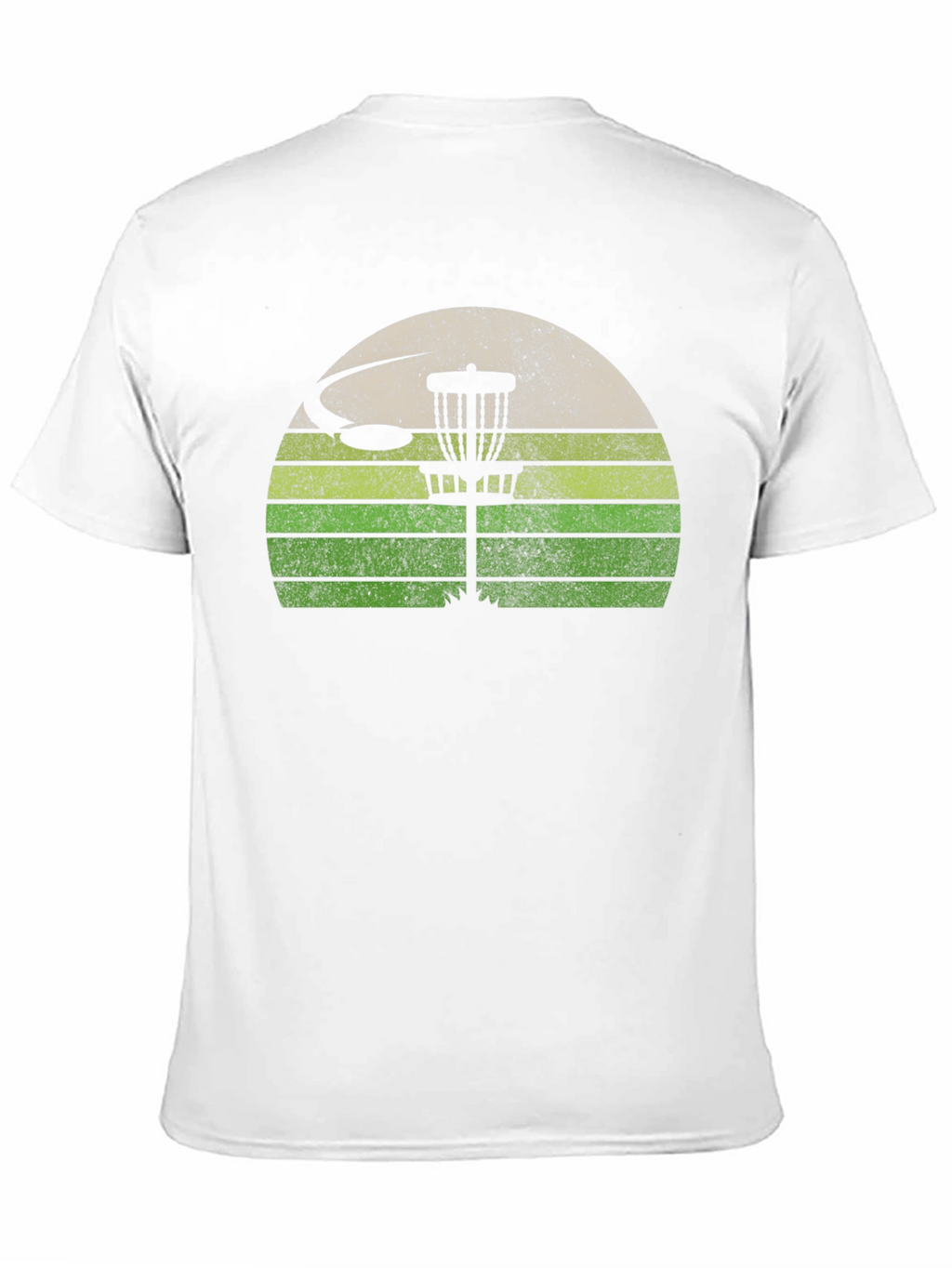 Retro Disc Golf T-Shirt - Sunset Design