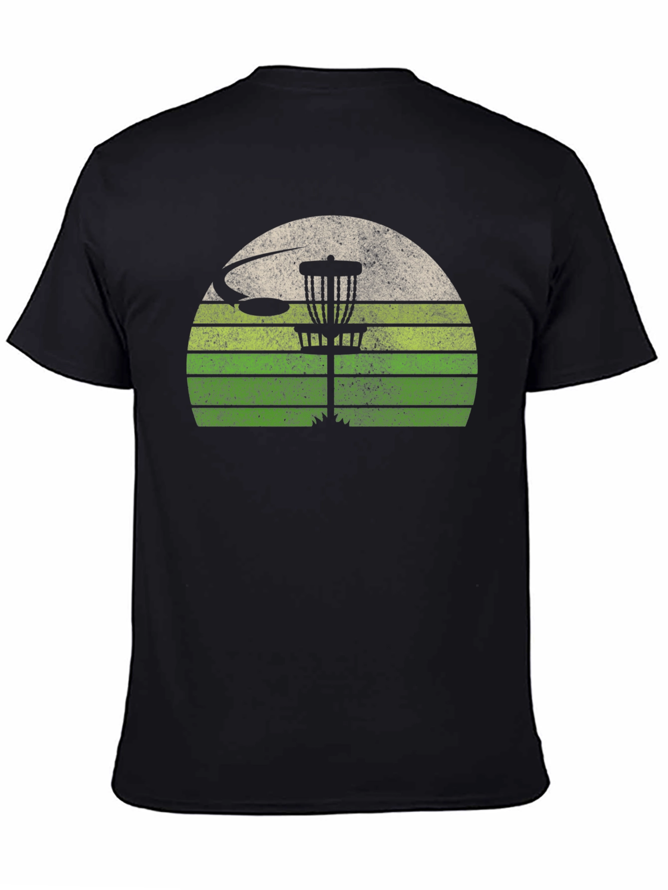 Retro Disc Golf T-Shirt - Sunset Design