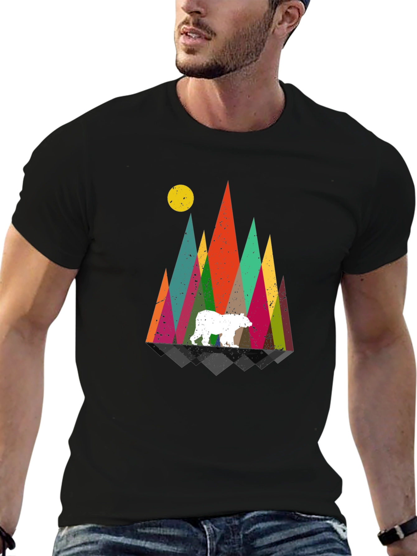 Geometric Bear Mountain T-Shirt