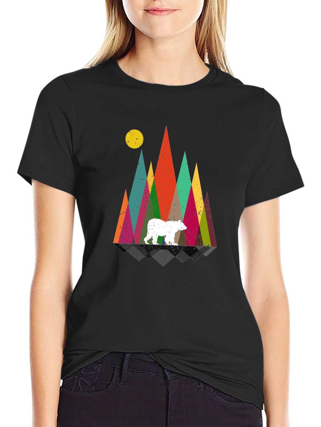 Geometric Bear Mountain T-Shirt