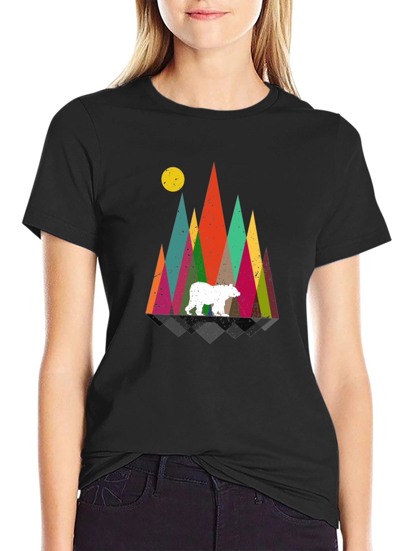 Geometric Bear Mountain T-Shirt