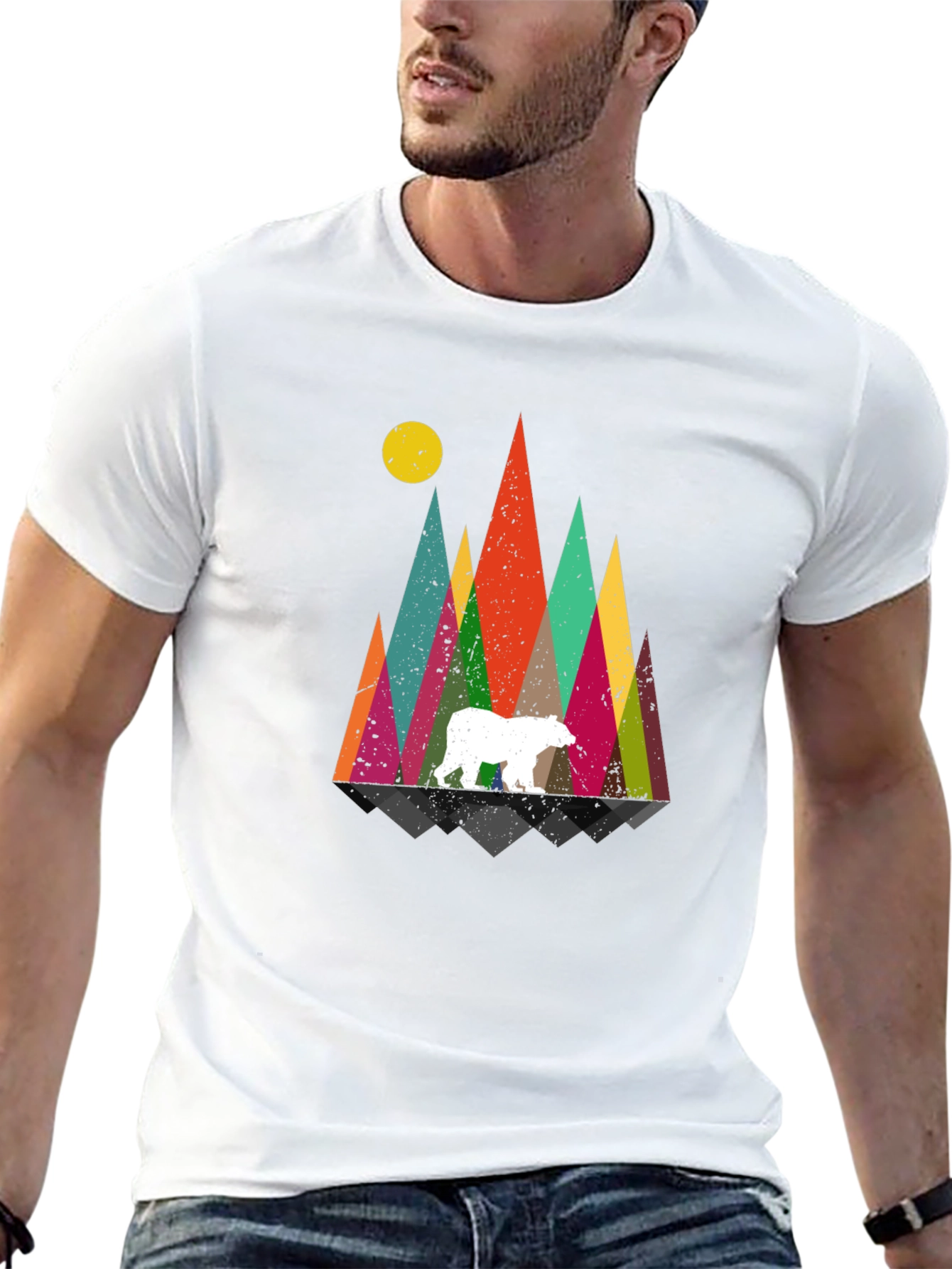 Geometric Bear Mountain T-Shirt