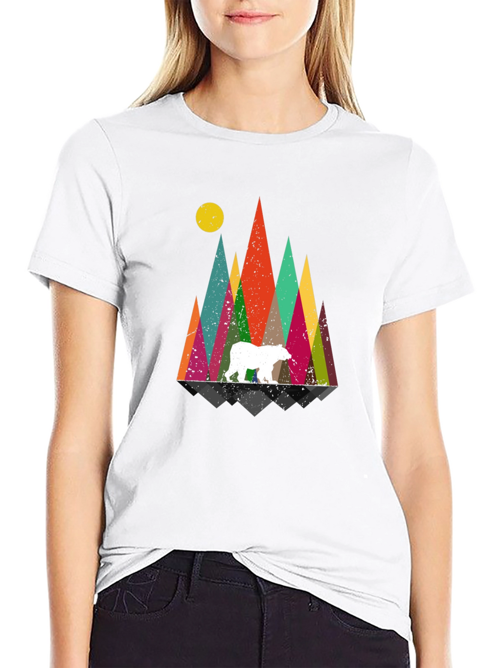 Geometric Bear Mountain T-Shirt