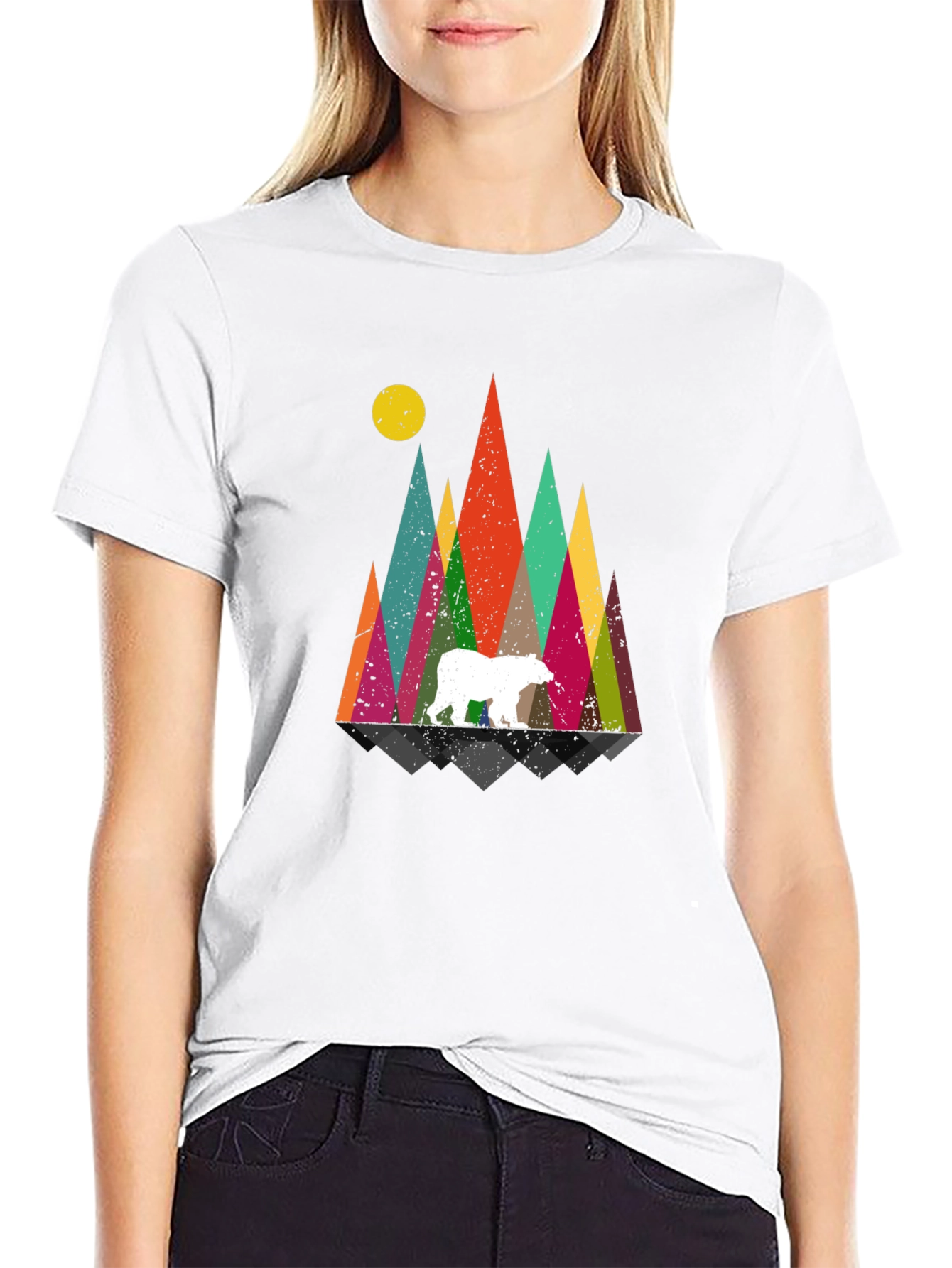 Geometric Bear Mountain T-Shirt