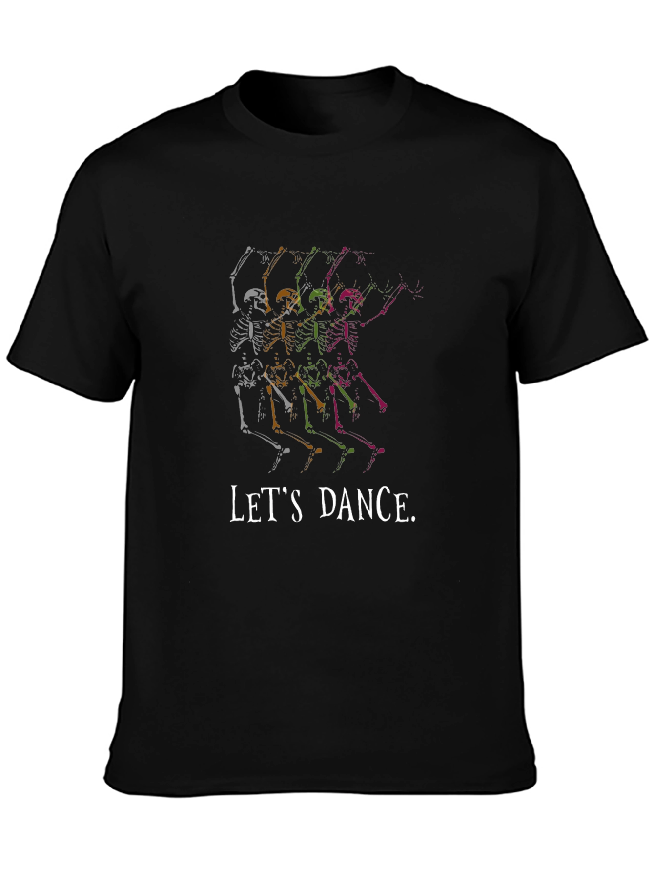 Lets Dance Skeleton Graphic Tee - Black