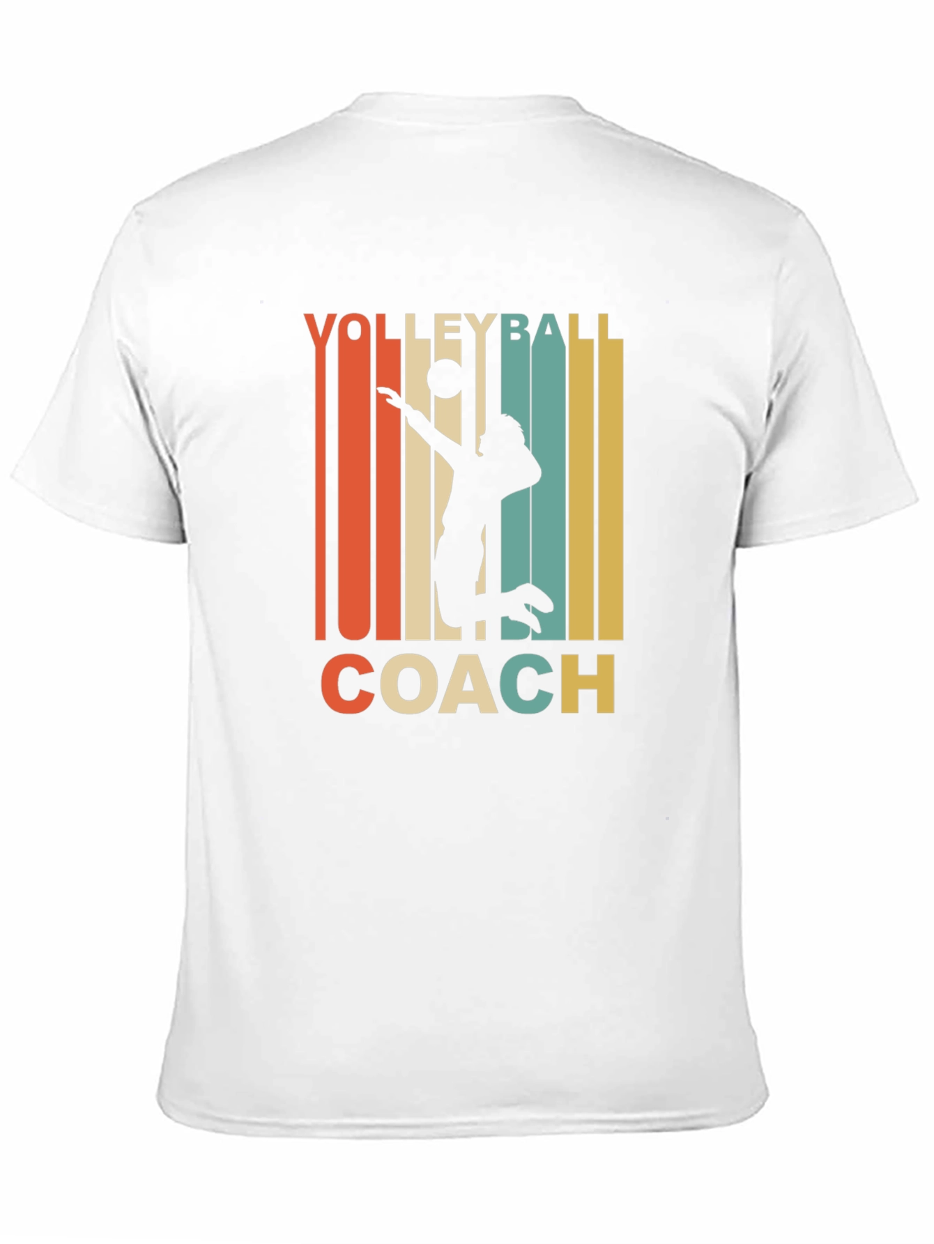 Volleyball Coach Retro Graphic T-Shirt