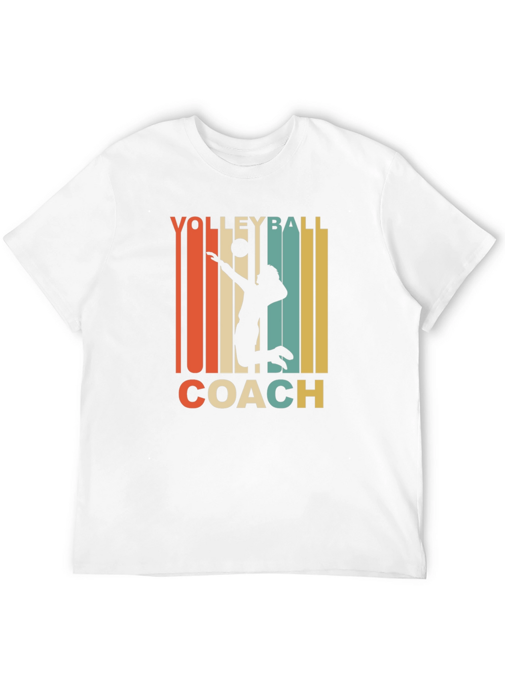 Volleyball Coach Retro Graphic T-Shirt