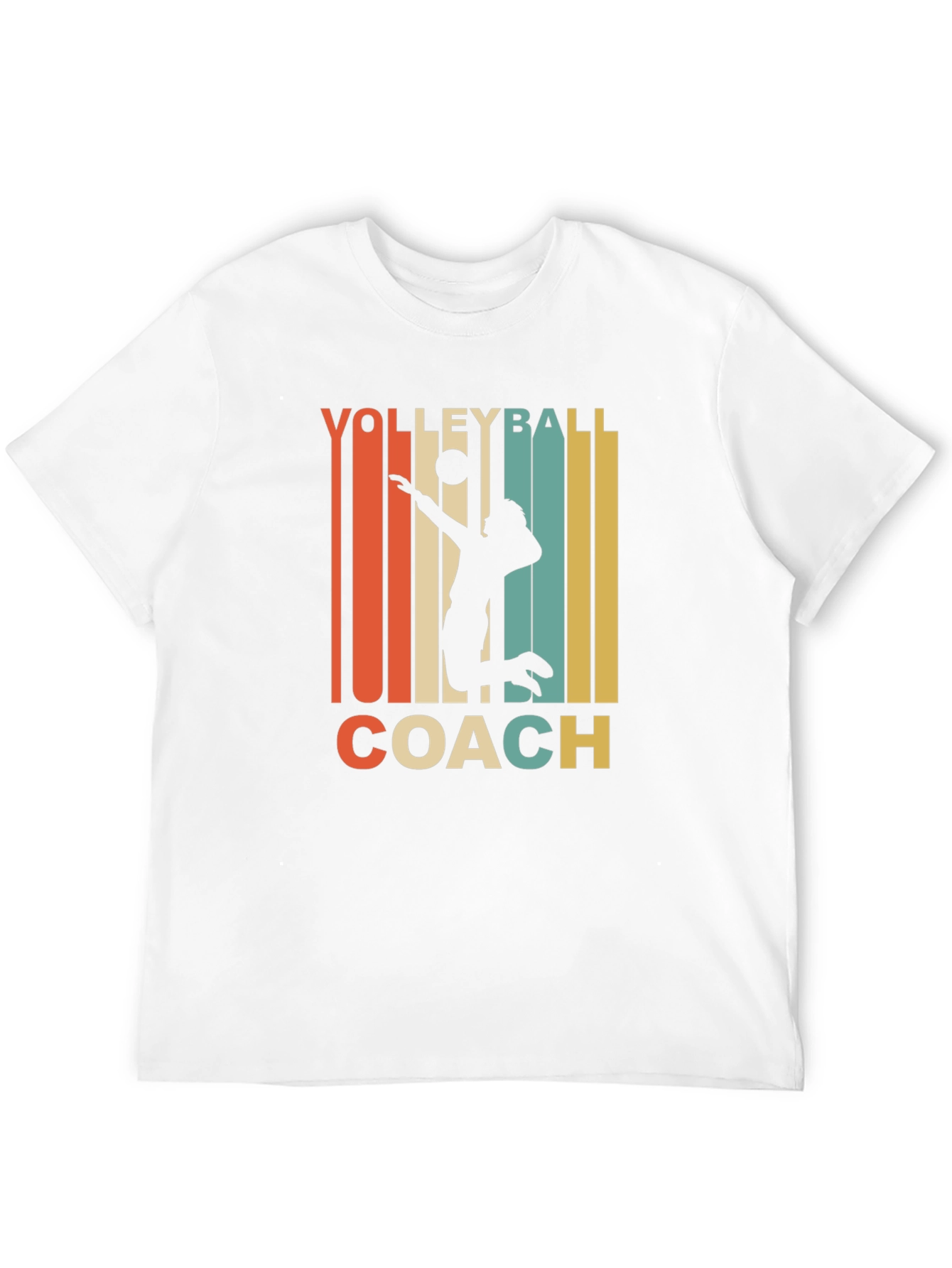 Volleyball Coach Retro Graphic T-Shirt