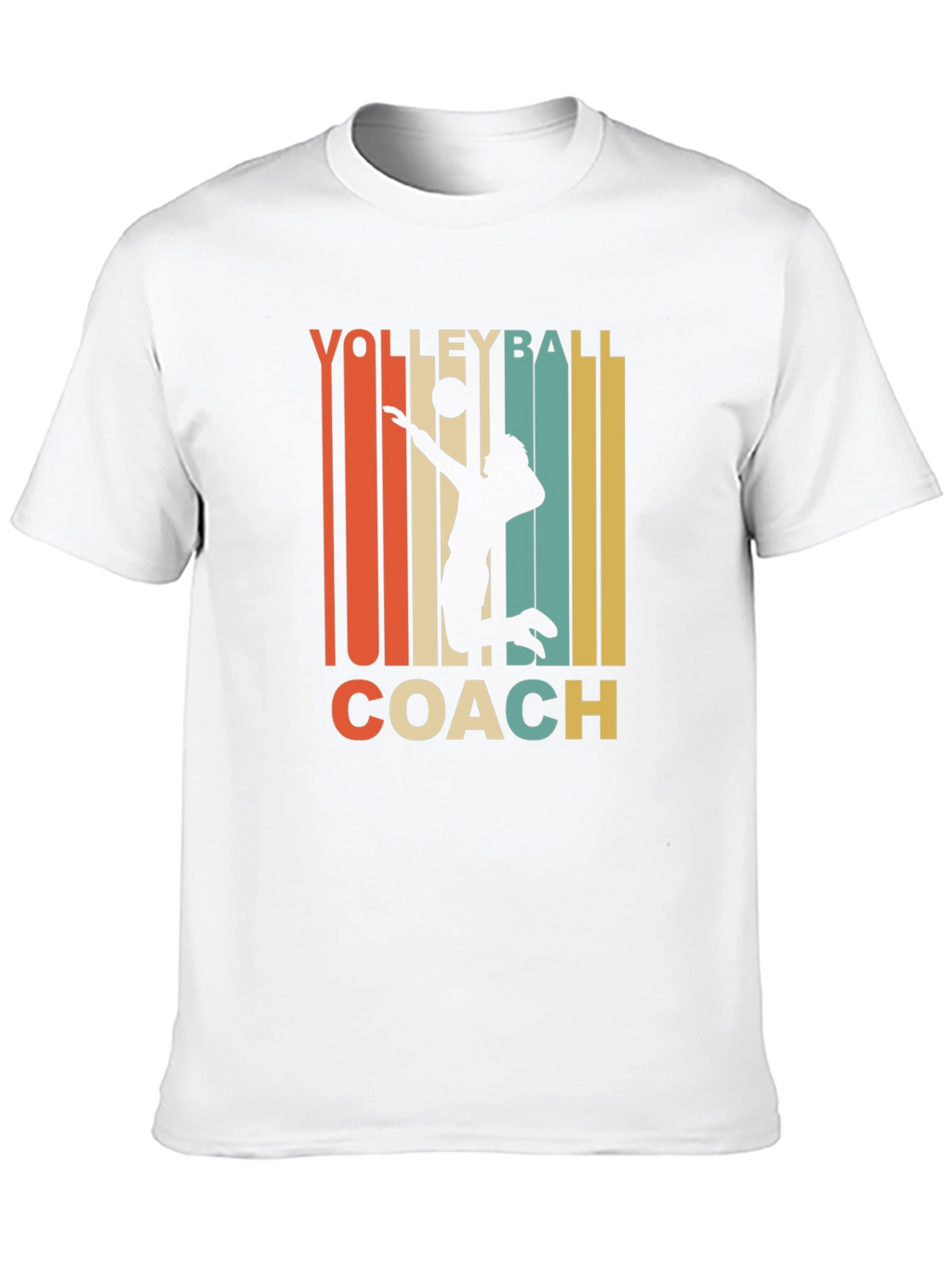 Volleyball Coach Retro Graphic T-Shirt